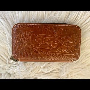 Patricia Nash Leather Zip Around Wallet
